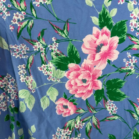 Talbots Tee Plus size Petite 1XP Floral print Blue - Picture 2 of 5